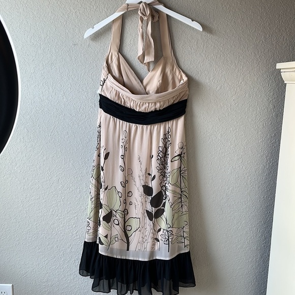 MaxAzria 100% Silk Halter Dress size 8 - Picture 7 of 15